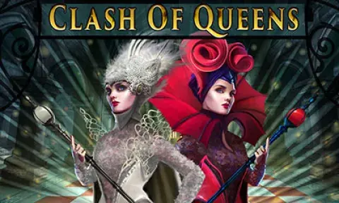 Clash of Queens Slot Logo
