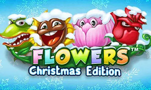 Flowers Christmas Edition Slot Logo