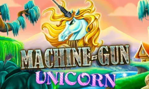 Machine Gun Unicorn Slot Logo