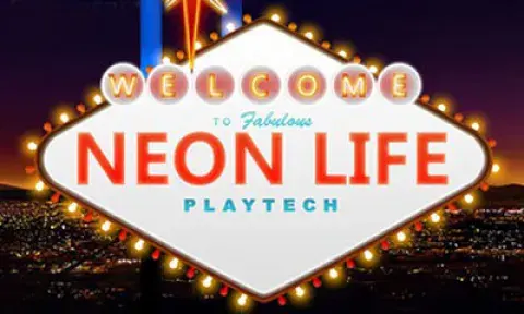 Neon Life Slot Logo