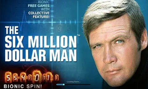 The Six Million Dollar Man Slot Logo