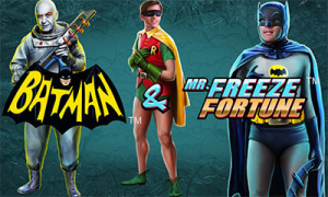Batman and Mr Freeze Fortune Slot Logo