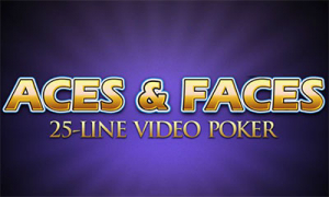 25 Line Aces & Faces Video Poker Logo