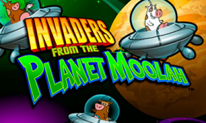 Invaders from the planet Moolah Slot Logo