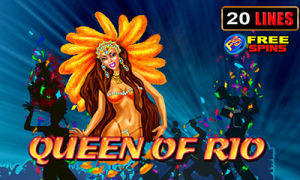 Queen of Rio Slot Logo